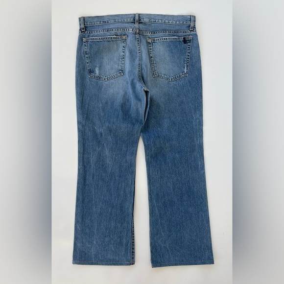 J.Crew Women's Mid rise Button Fly Straight Leg Boy Jeans Size 33 - Picture 2 of 8